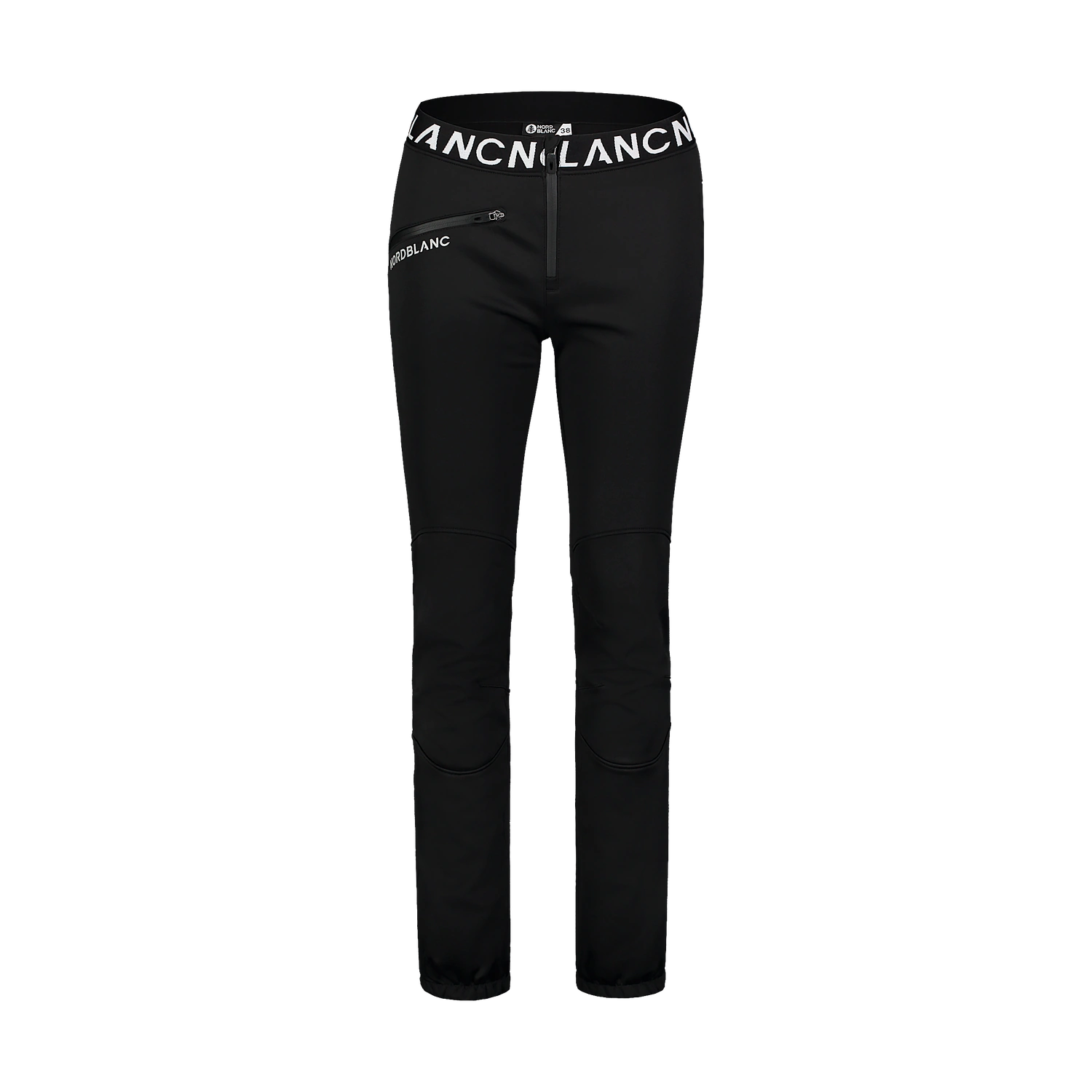 Waterproof softshell pants with fleece women's - PROTECTED black