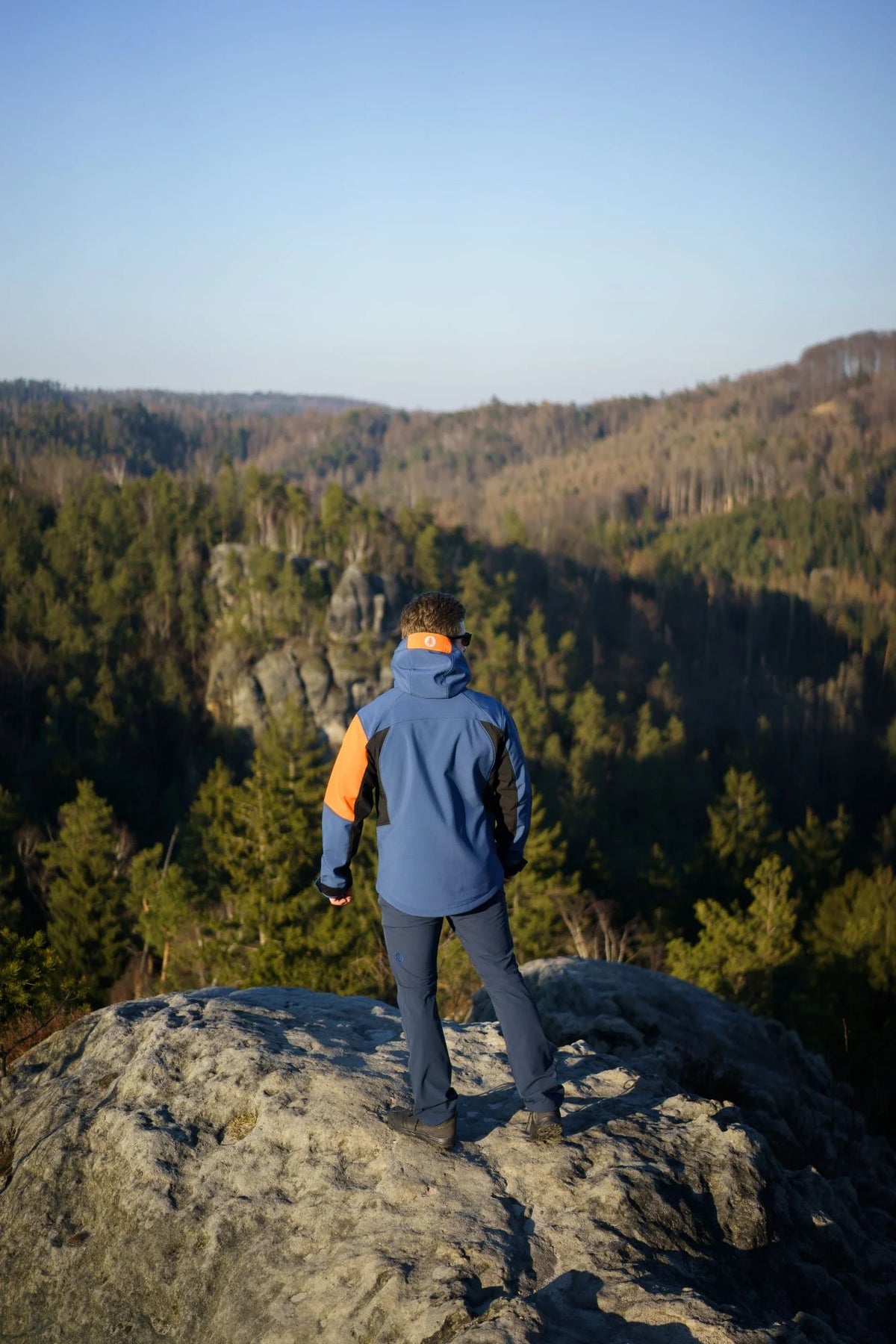 Softshell jacket with fleece men's - DISCOVERY blue – image 4
