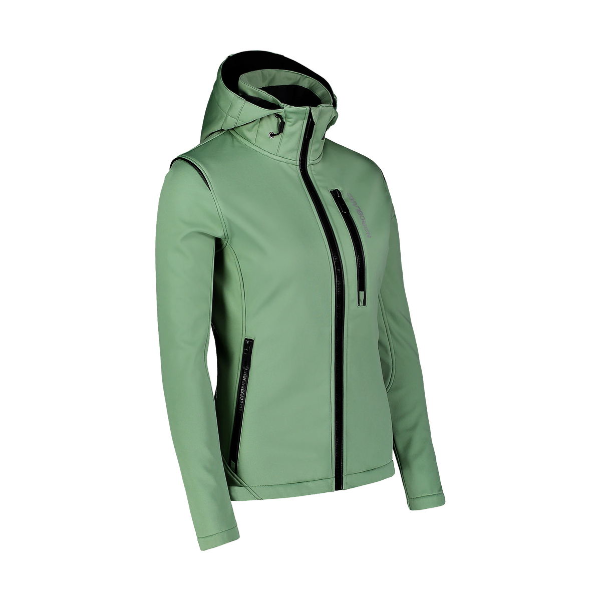Fleece Gefüttert Softshelljacke Damen - BRILIANCE grün – Bild 2