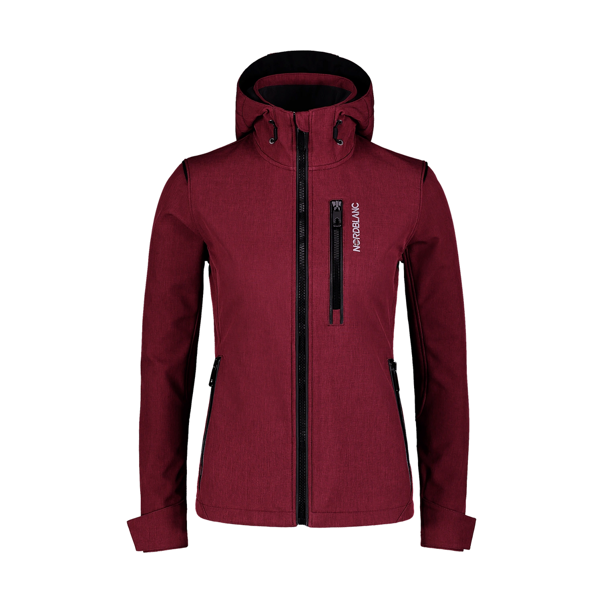 Softshell jacket with fleece women's - BRILIANCE wine red