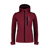 Softshell jacket with fleece women's - BRILIANCE wine red