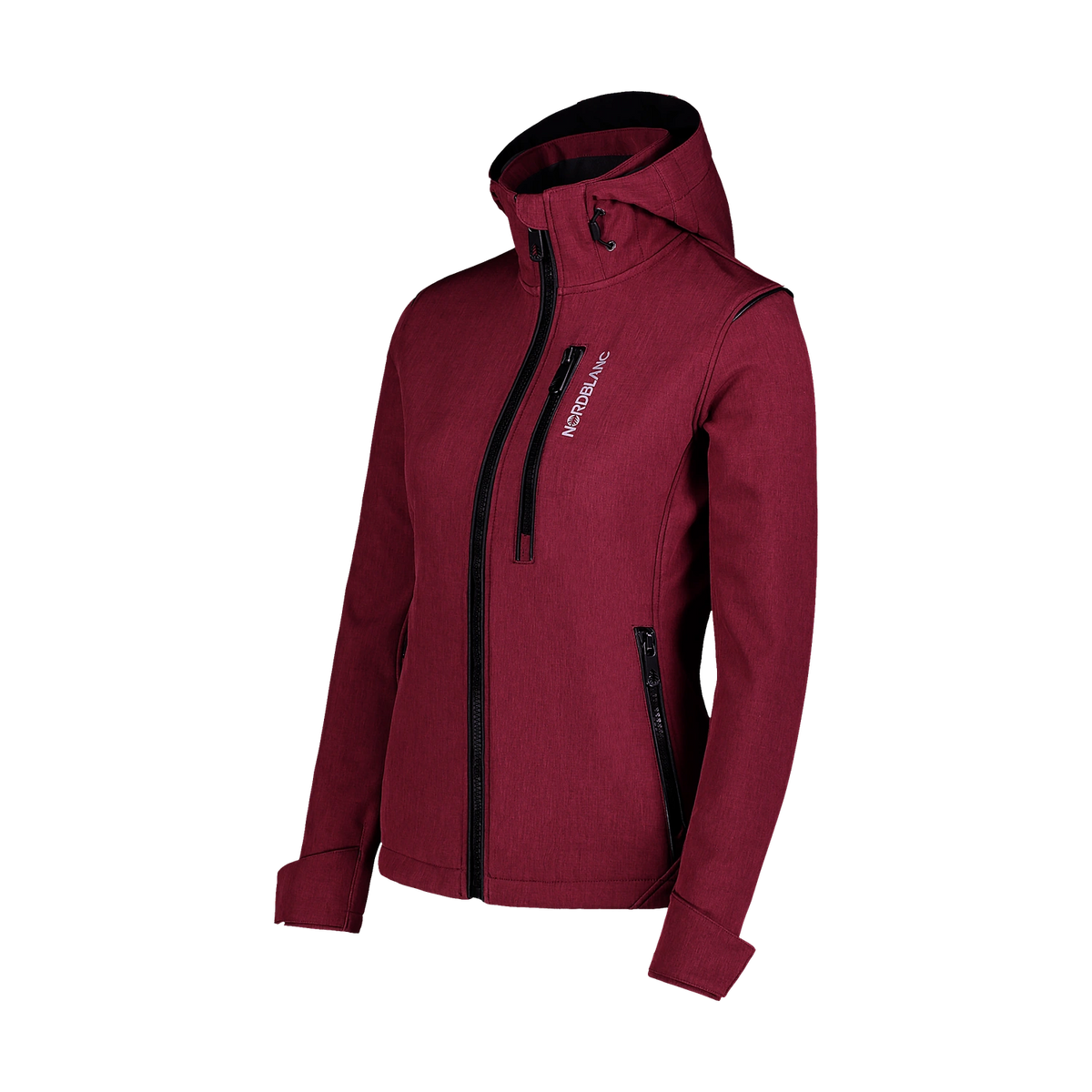 Softshell jacket with fleece women's - BRILIANCE wine red – image 5