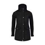 Softshell parka with fleece women's - TEXTURE black