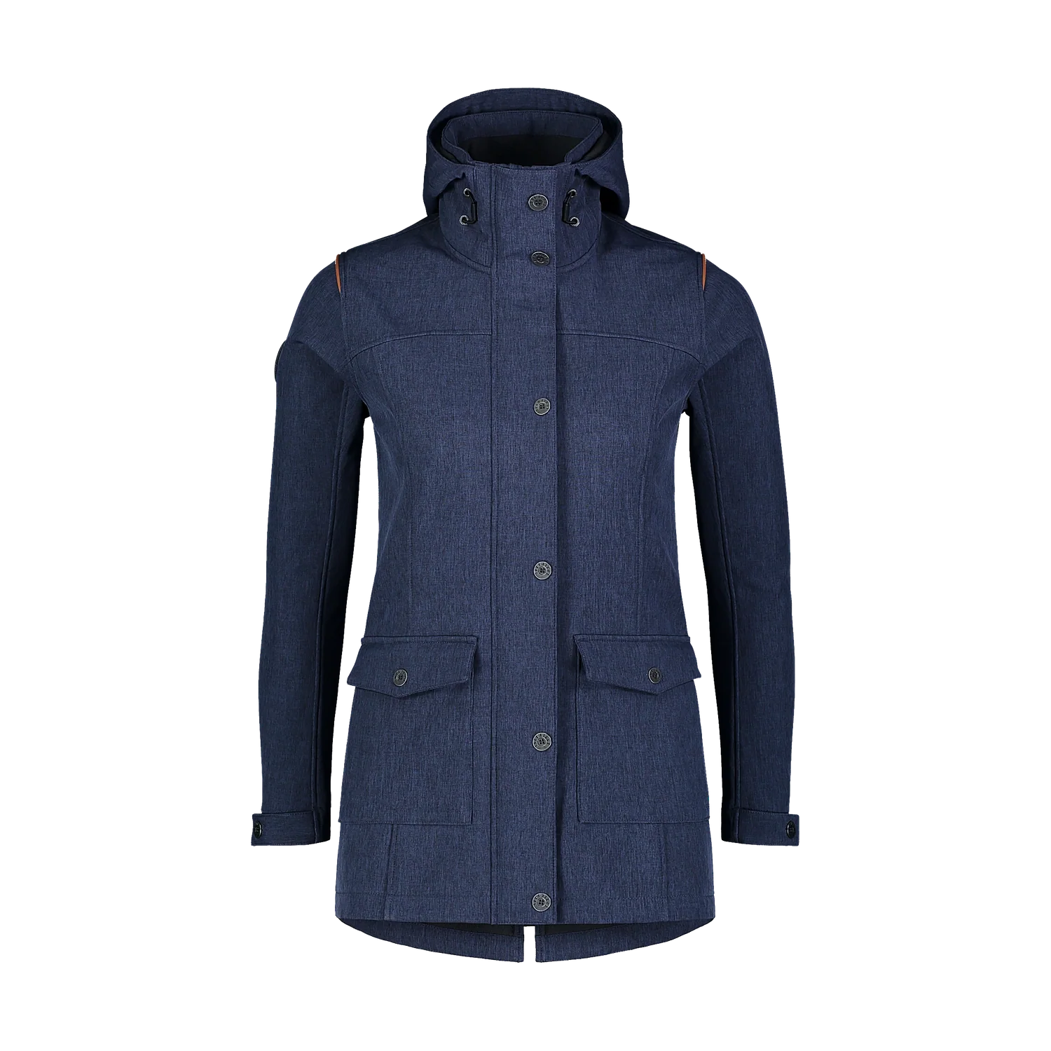 Softshell parka with fleece women's - TEXTURE blue-1