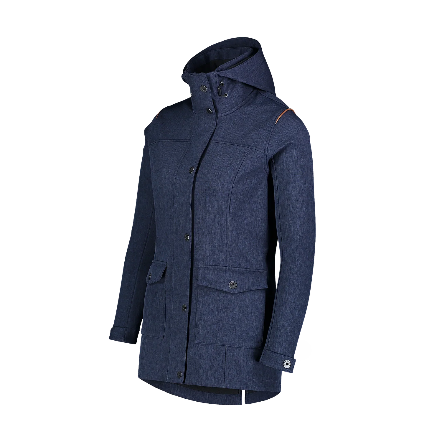Softshell parka with fleece women's - TEXTURE blue-3