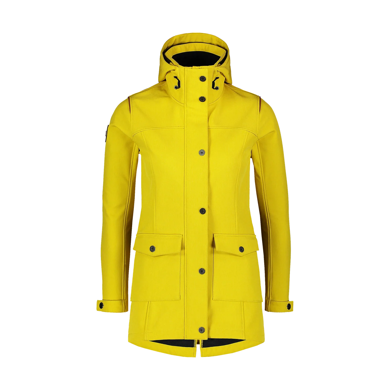 Warmer Softshell parka Damen - TEXTURE gelb