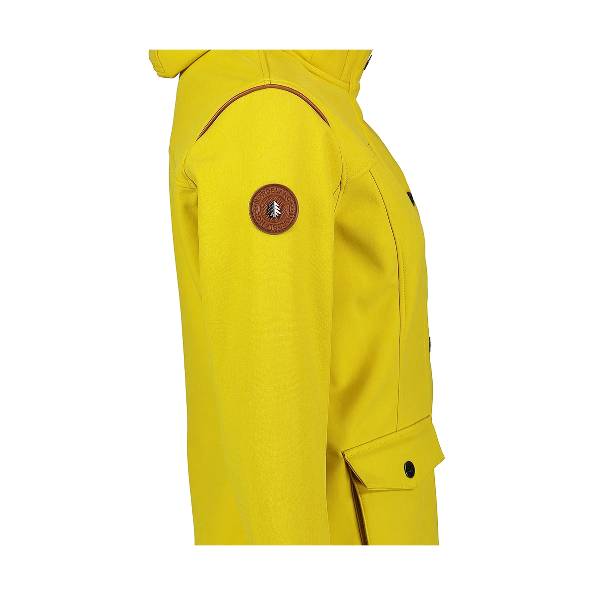 Softshell parka with fleece women's - TEXTURE yellow-9