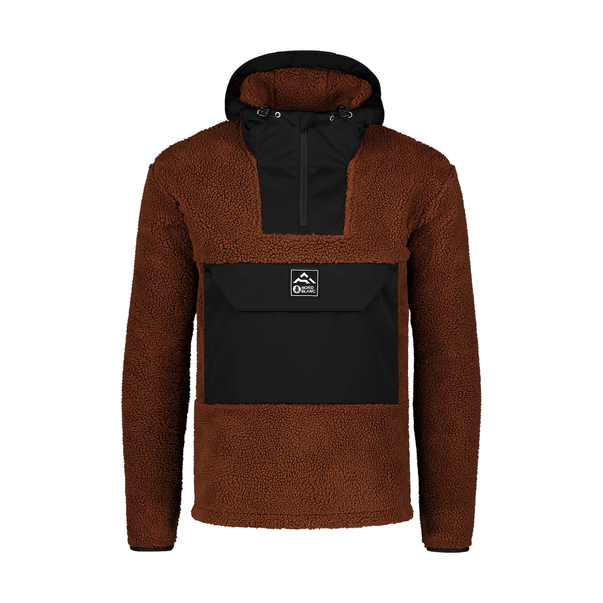 Sherpa fleece jacket men's - COURIER brown