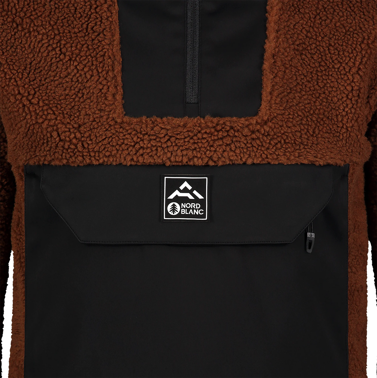 Sherpa fleece jacket men's - COURIER brown – image 5