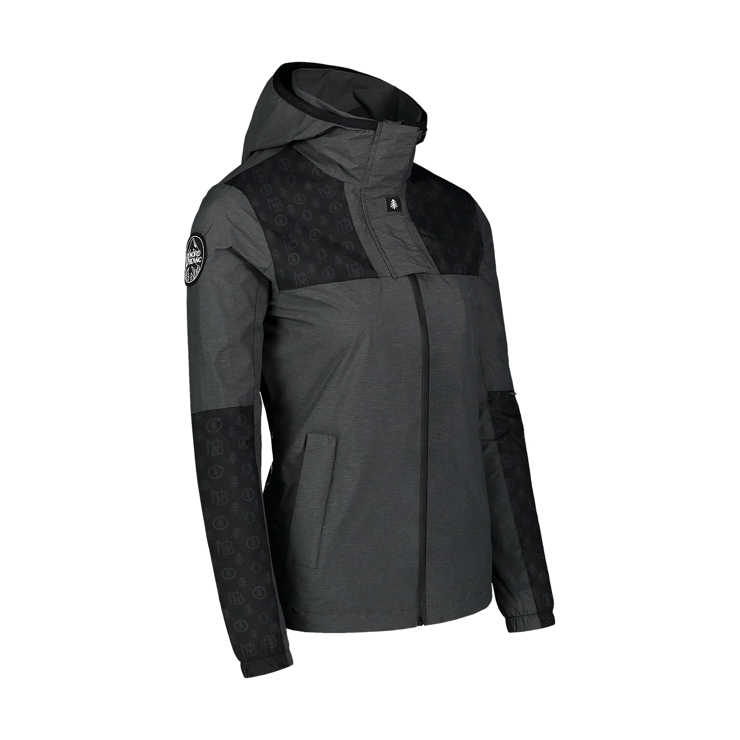 Wasserdichte Leichte- Frühling- Herbst Jacke Damen - PICTURE grau-2