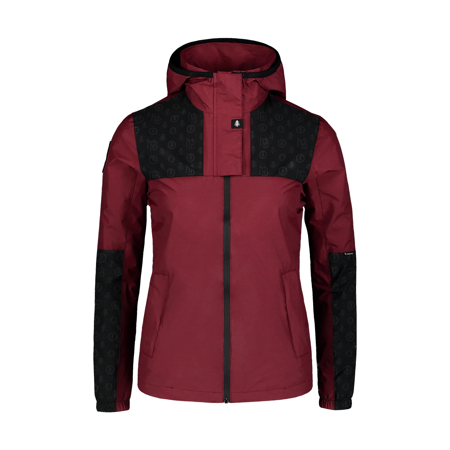 Wasserdichte Leichte- Frühling- Herbst Jacke Damen - PICTURE weinrot-1
