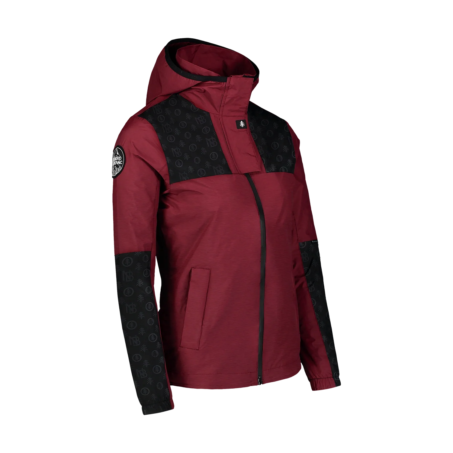 Wasserdichte Leichte- Frühling- Herbst Jacke Damen - PICTURE weinrot-2