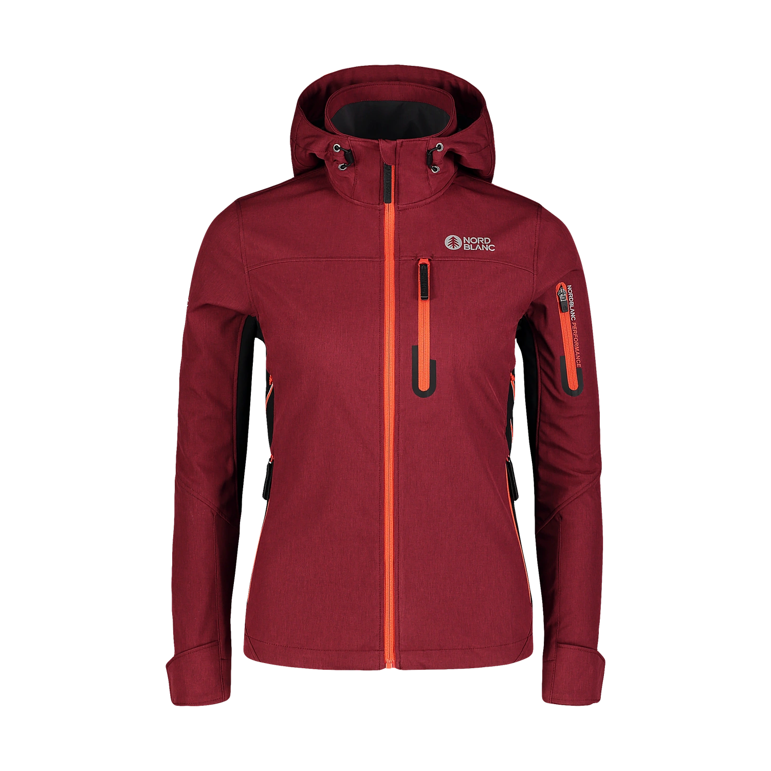 Light softshell jacket women's - PERFORMANCE wine red