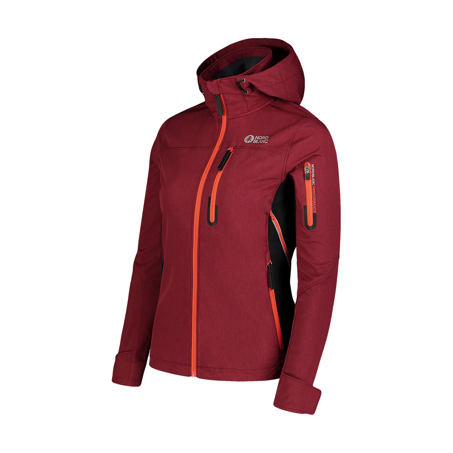 Light softshell jacket women's - PERFORMANCE wine red-5