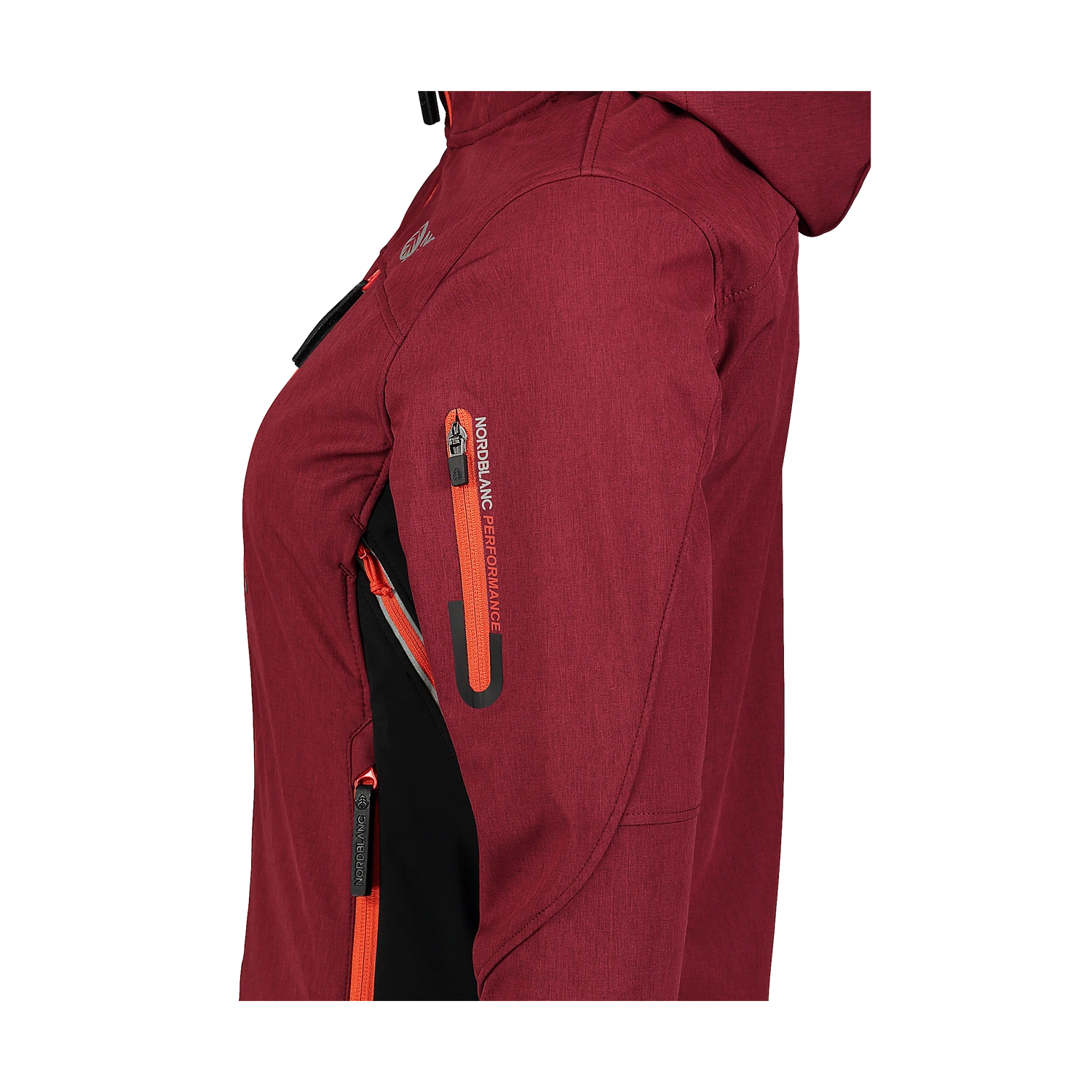Light softshell jacket women's - PERFORMANCE wine red-7