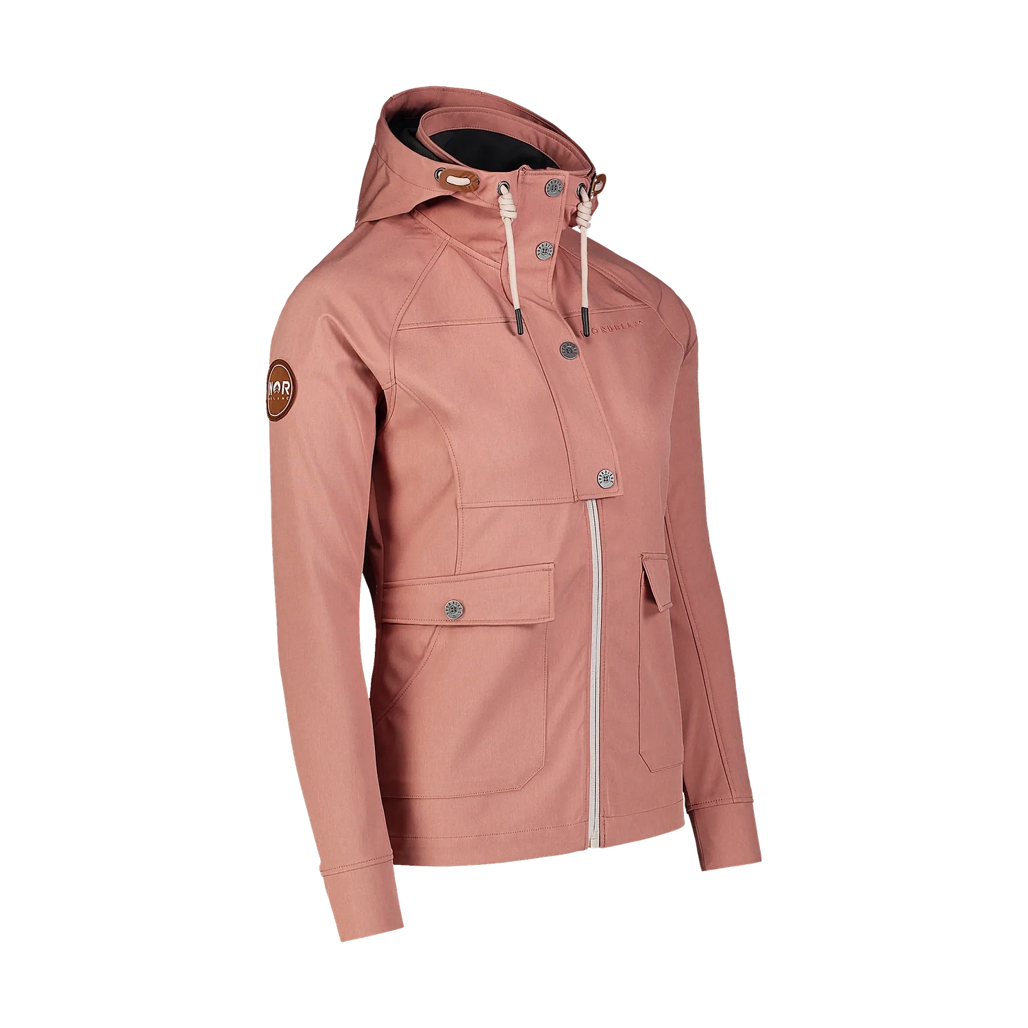 Waterproof light softshell jacket women's - LIGHT-HEARTED pink-2