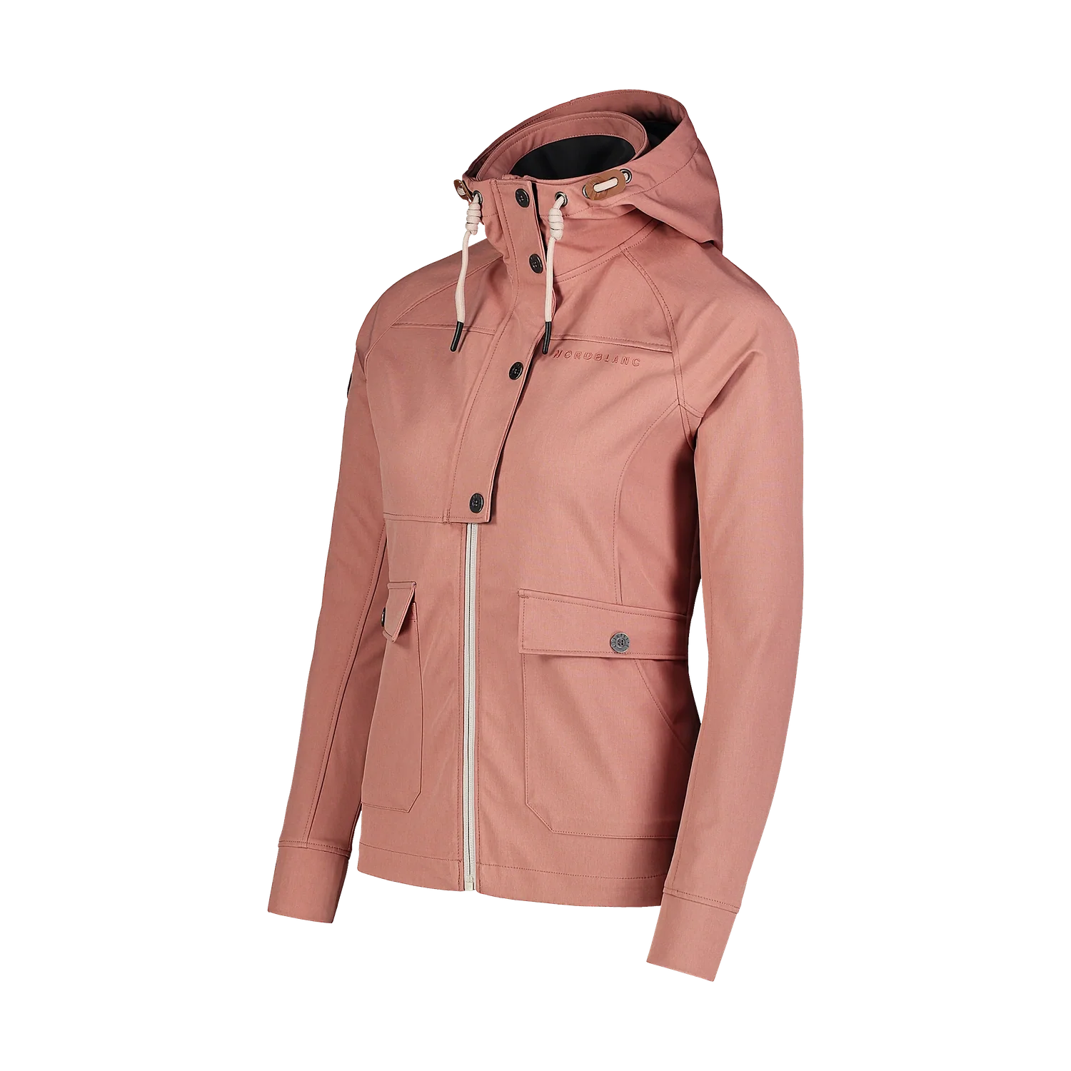 Waterproof light softshell jacket women's - LIGHT-HEARTED pink-3