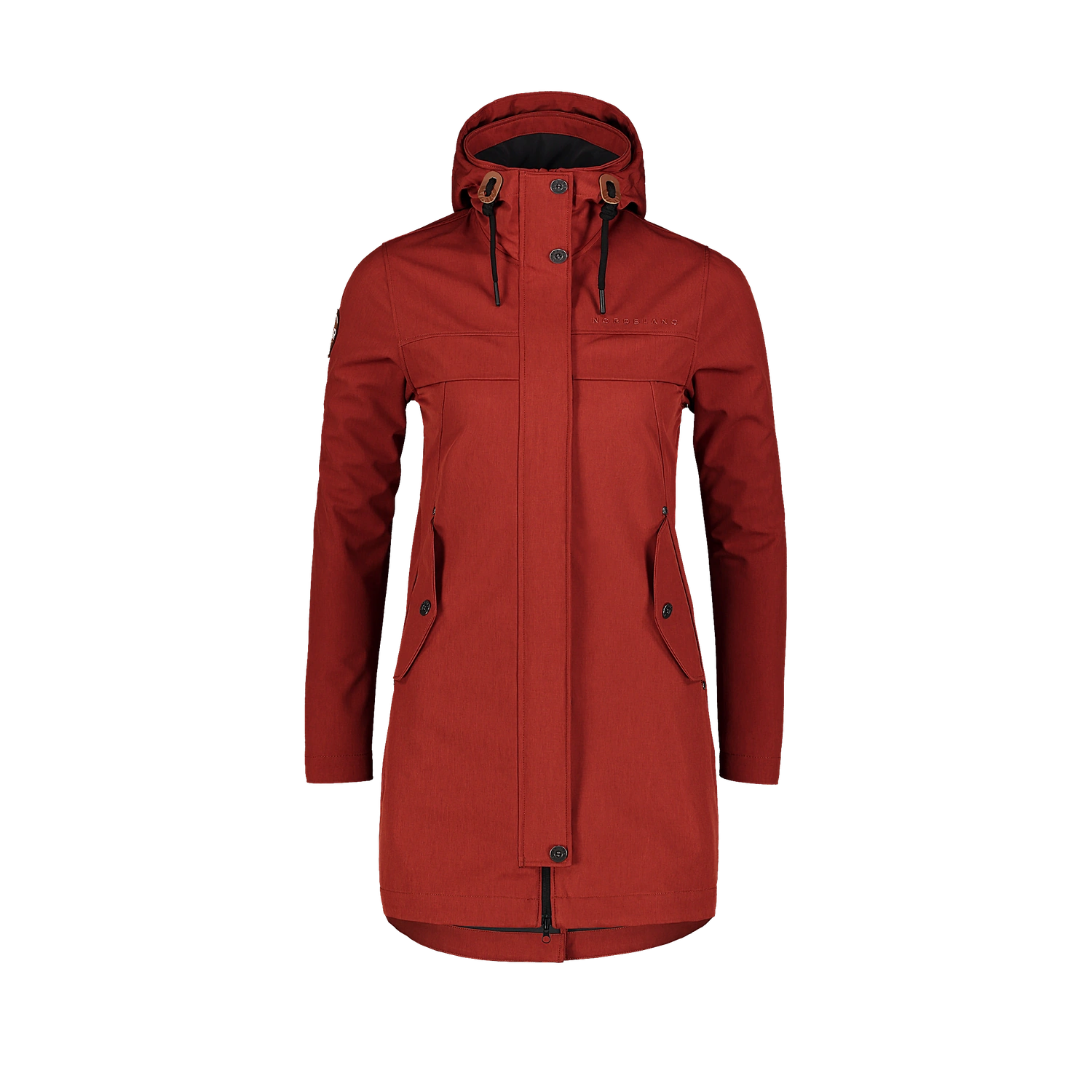 Leichte- Softshellparka Damen - WRAPPED braun