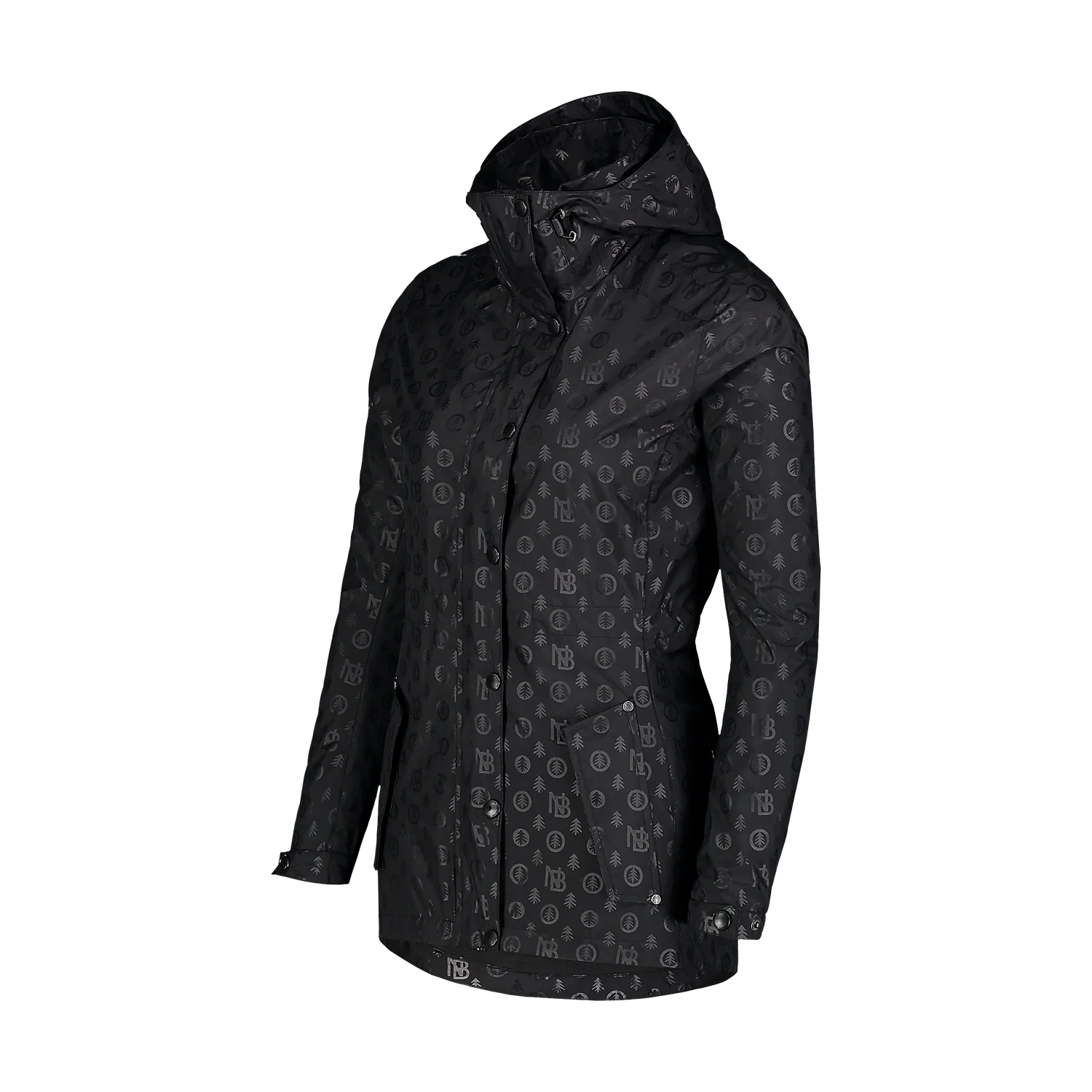 Waterproof light parka women's - GUTS black-3