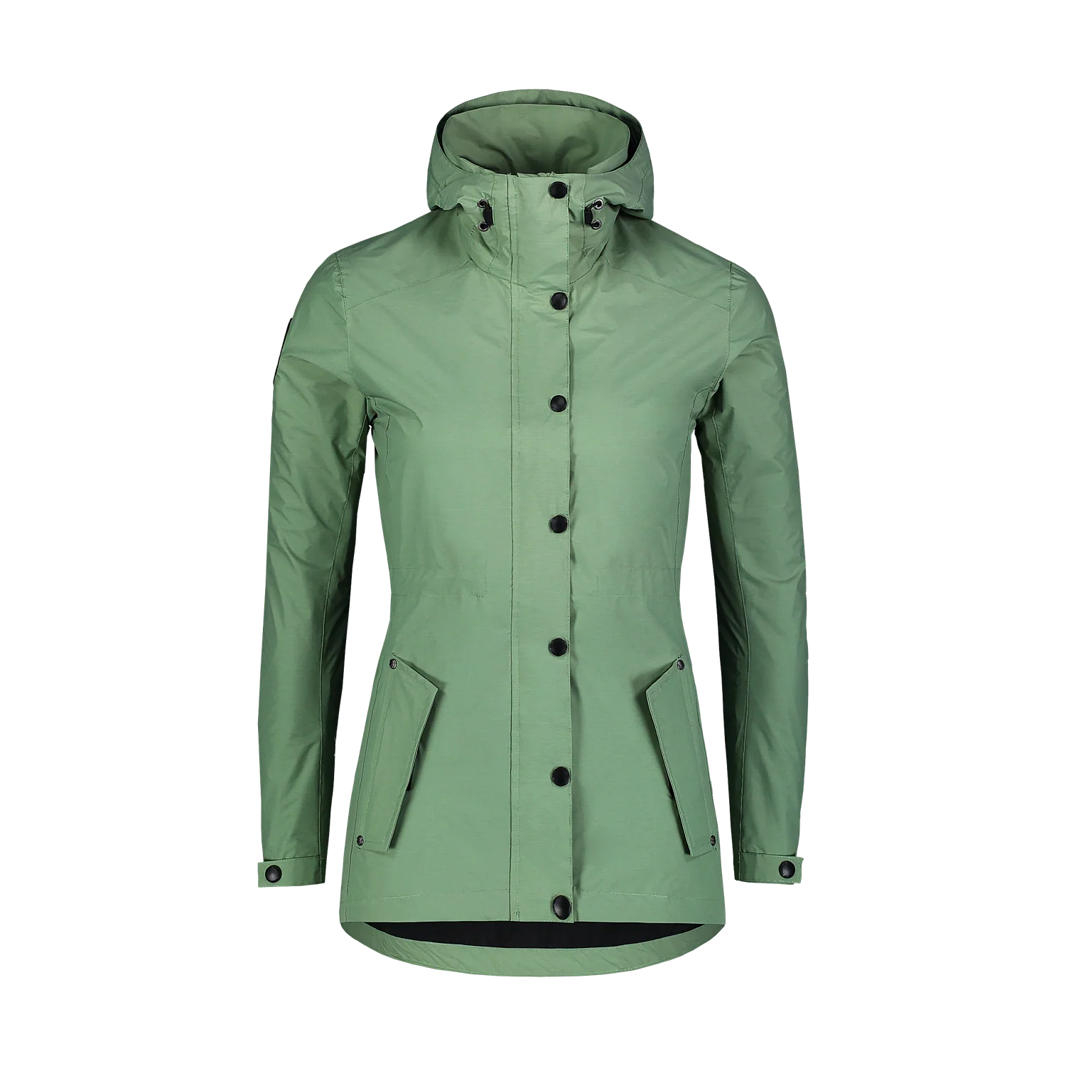 Waterproof light parka women's - GUTS green-1