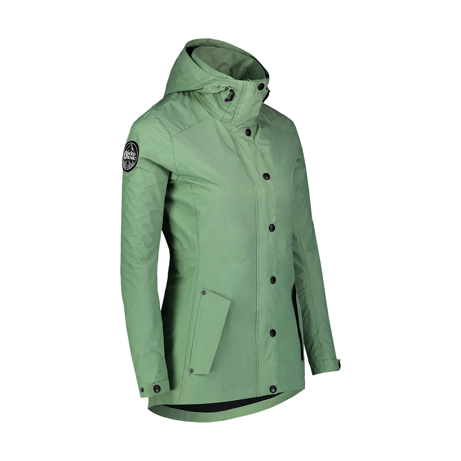Waterproof light parka women's - GUTS green-2