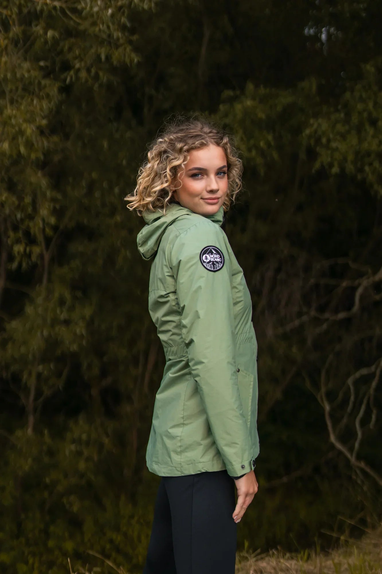 Waterproof light parka women's - GUTS green-5