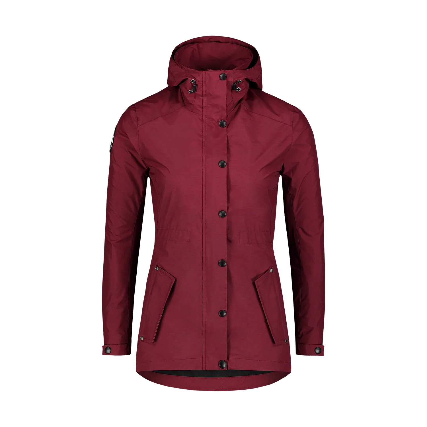 Waterproof light parka women's - GUTS wine red-1