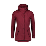 Waterproof light parka women's - GUTS wine red