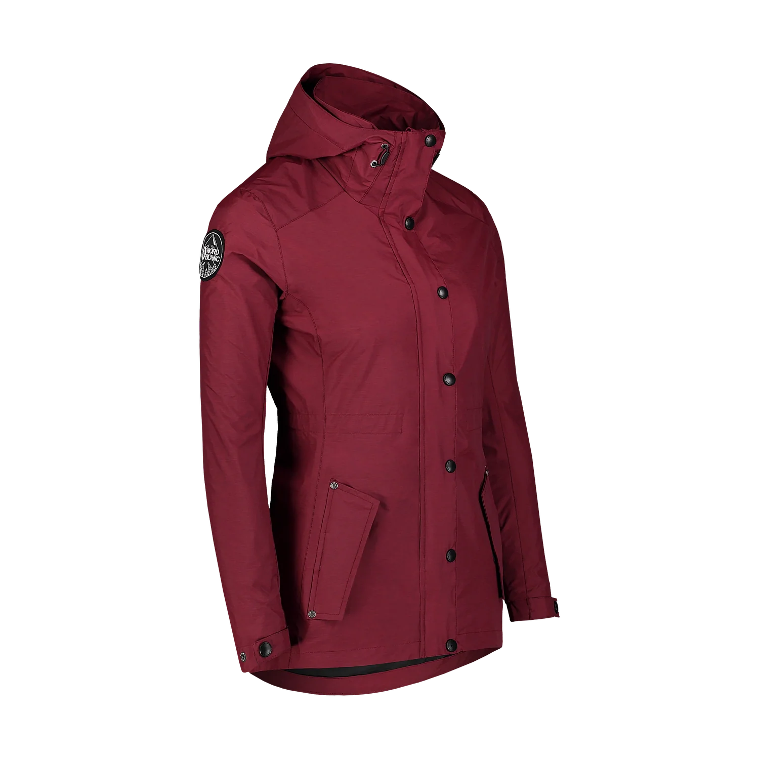 Waterproof light parka women's - GUTS wine red-2