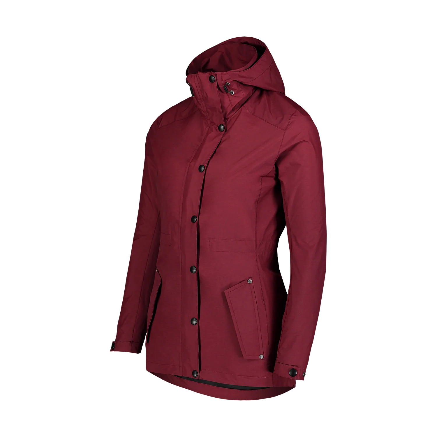 Waterproof light parka women's - GUTS wine red-4
