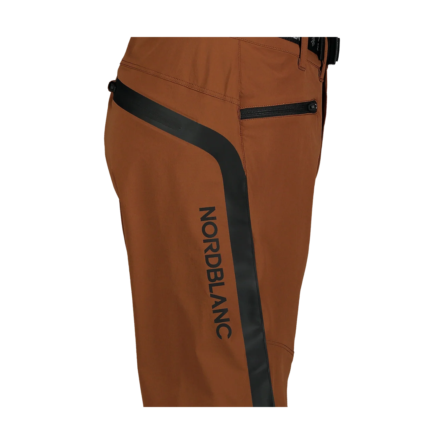 Outdoorové kraťasy pánske - ZIPPED hnedé-5
