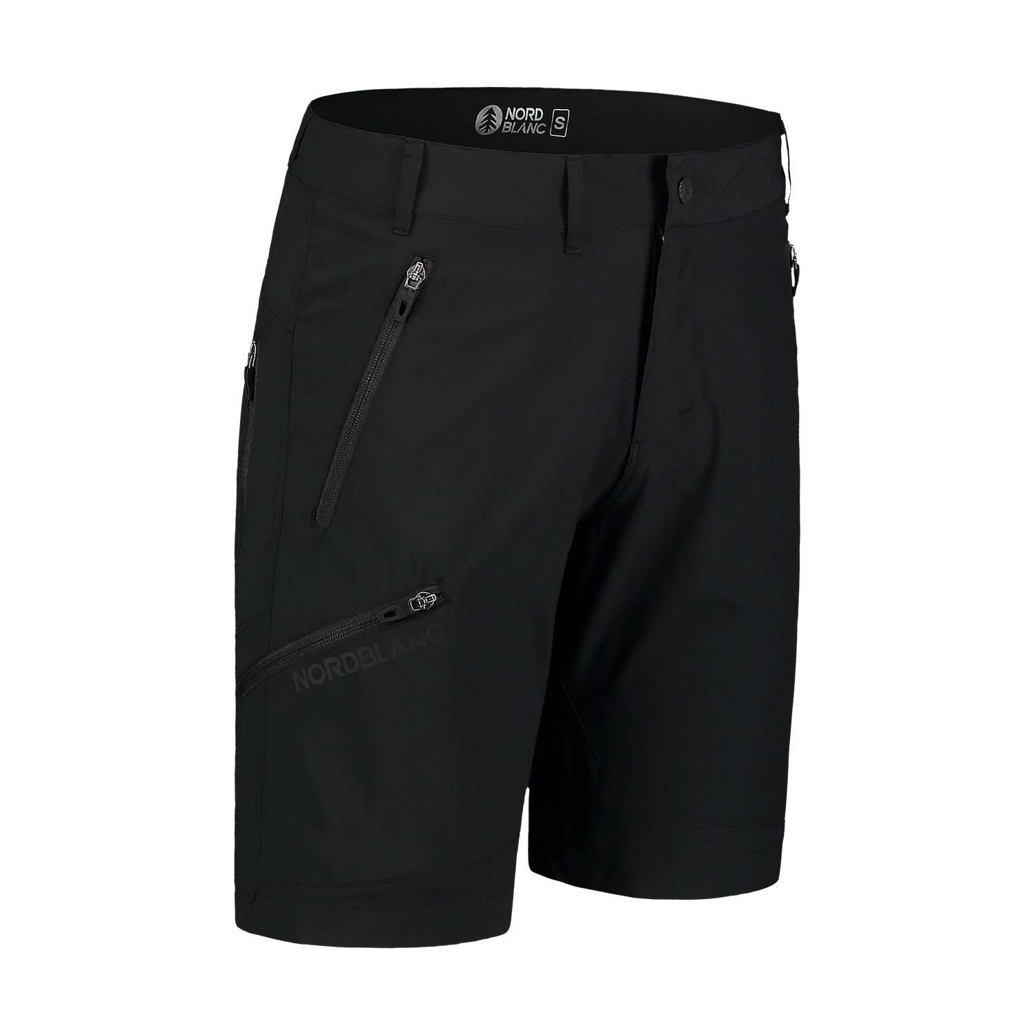 Lehké outdoorové kraťasy pánské - BACK černé-3