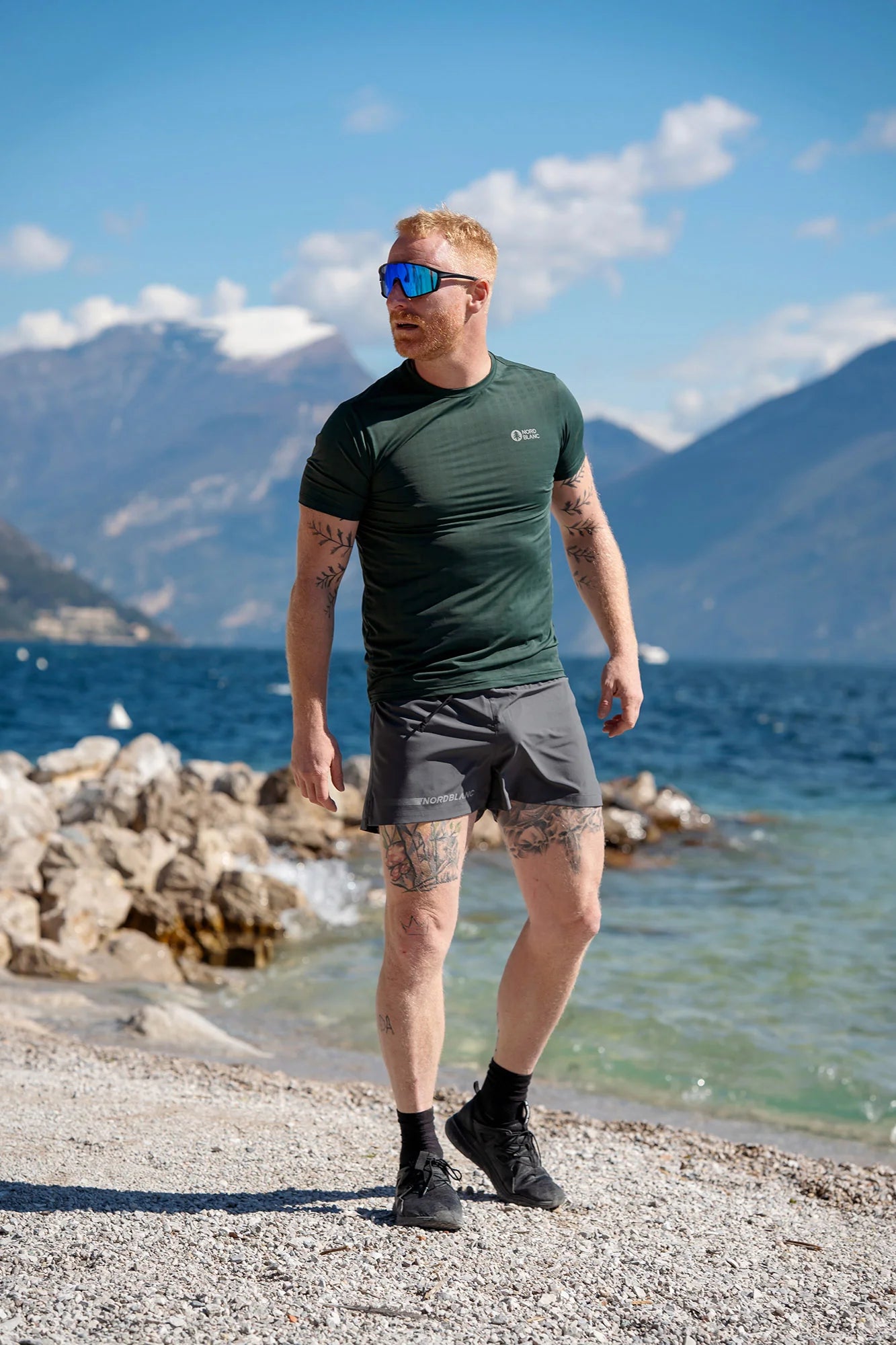 Jogging shorts men's - FIGHTER grey-3