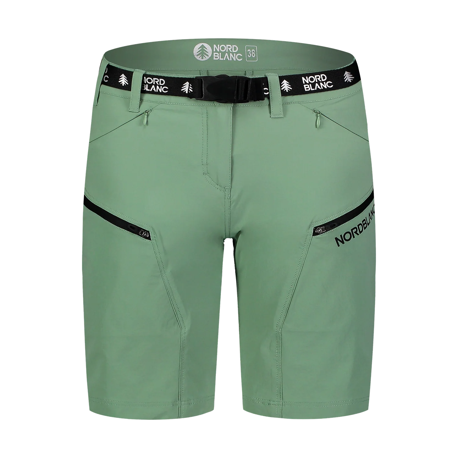 Pantaloni scurți outdoor pentru femei - PASSAGE verzi-1