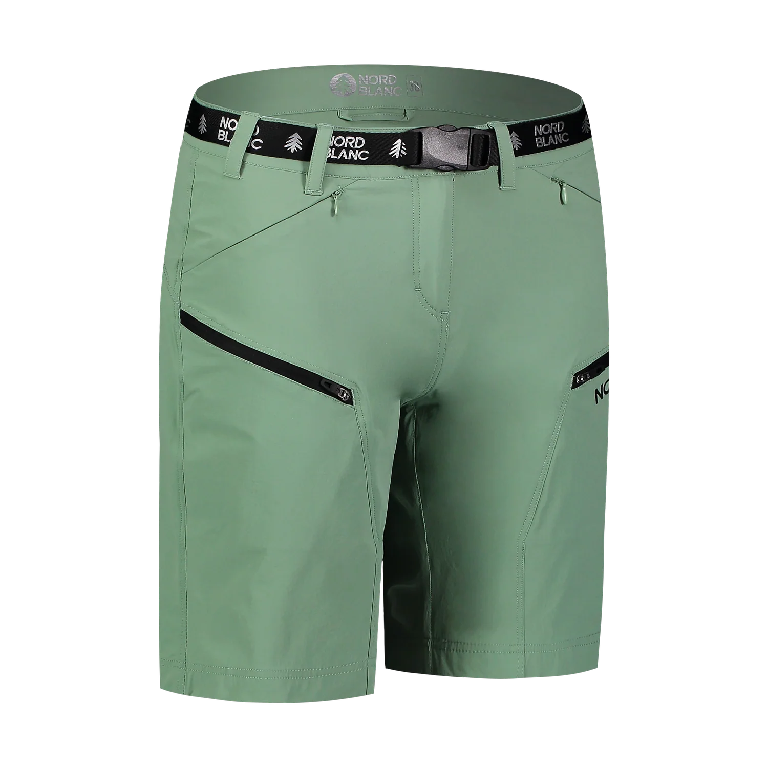Pantaloni scurți outdoor pentru femei - PASSAGE verzi-3