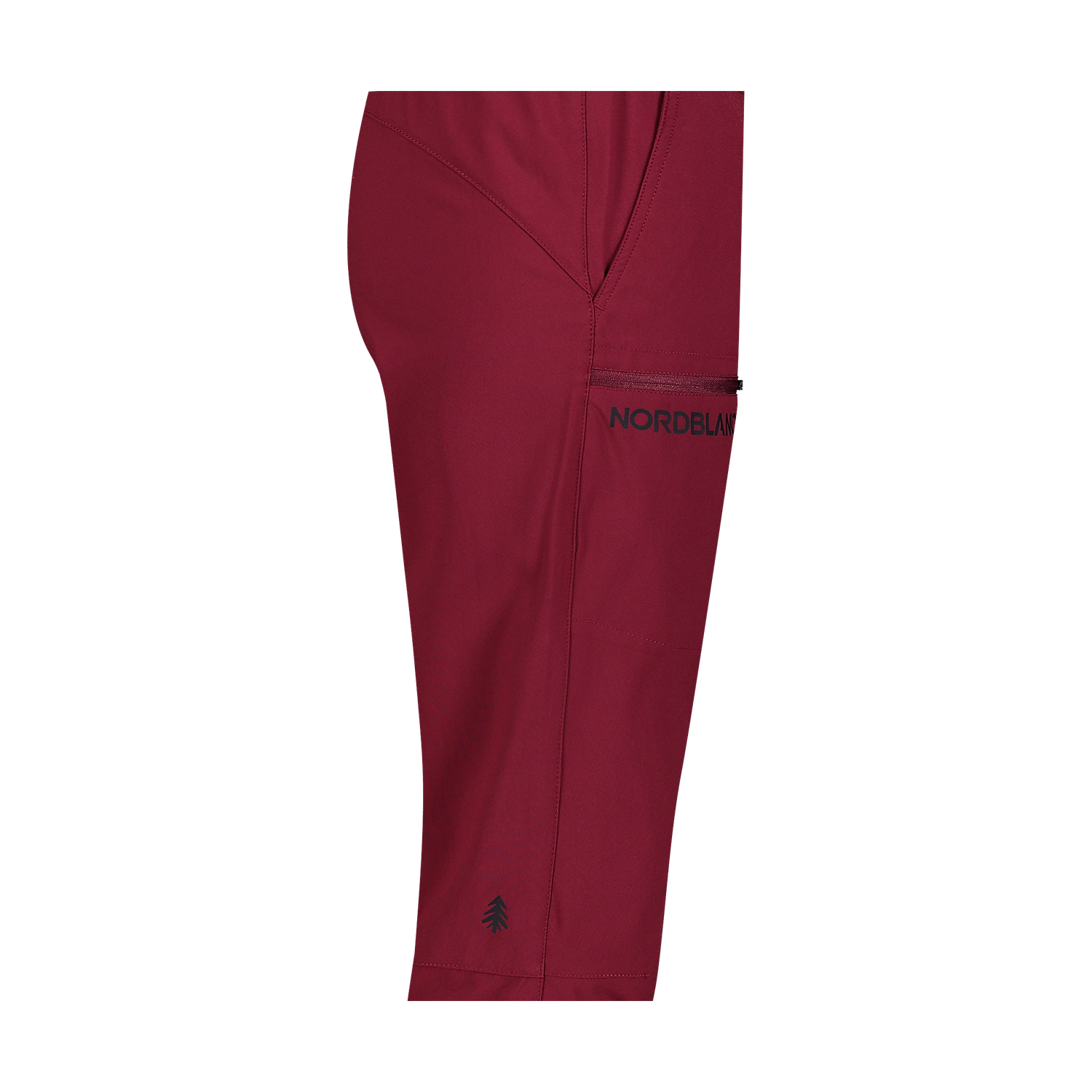 Lahke outdoor kratke hlače ženske - ALLEVIATE temno rdeče-5