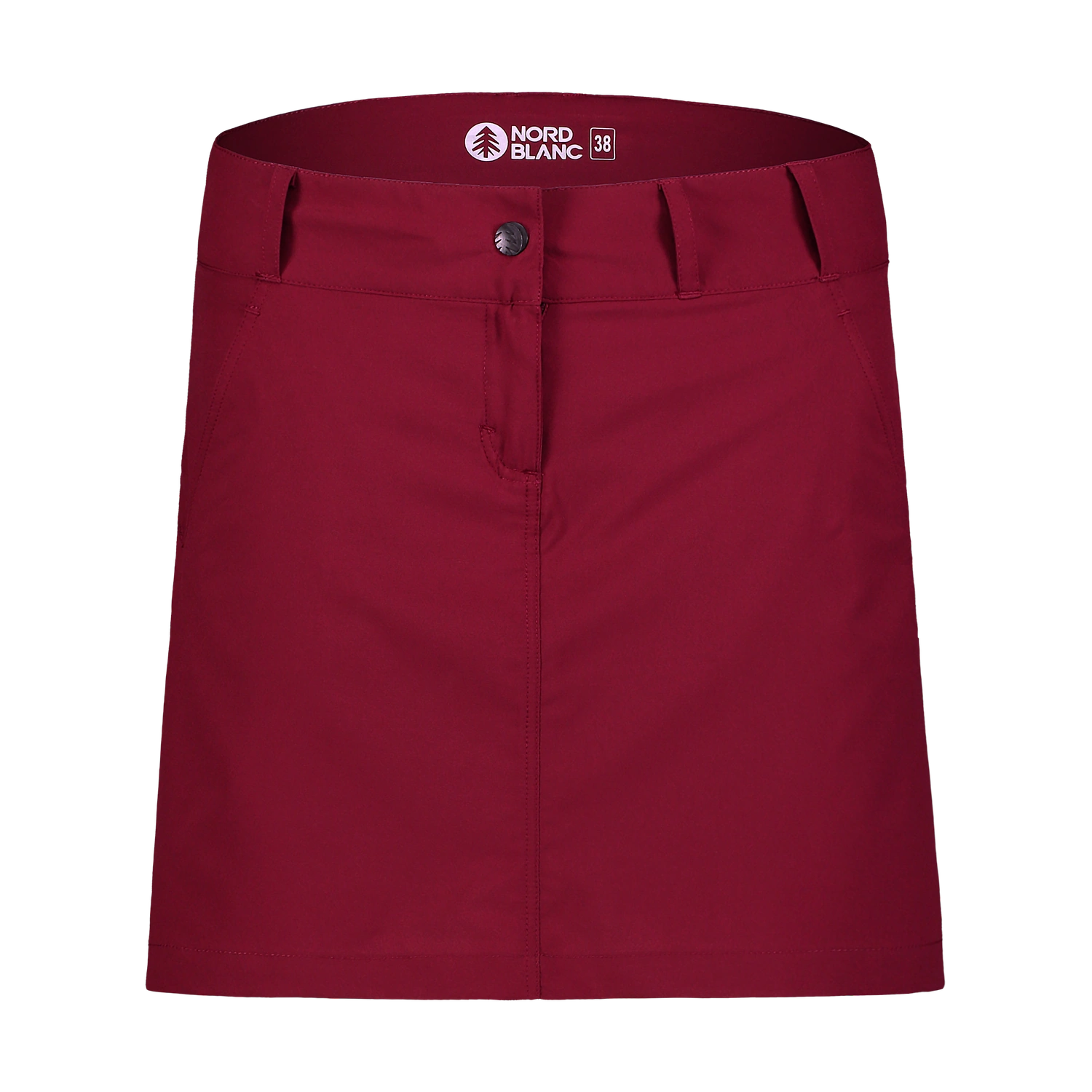 Outdoor- skort Damen - HAZY weinrot