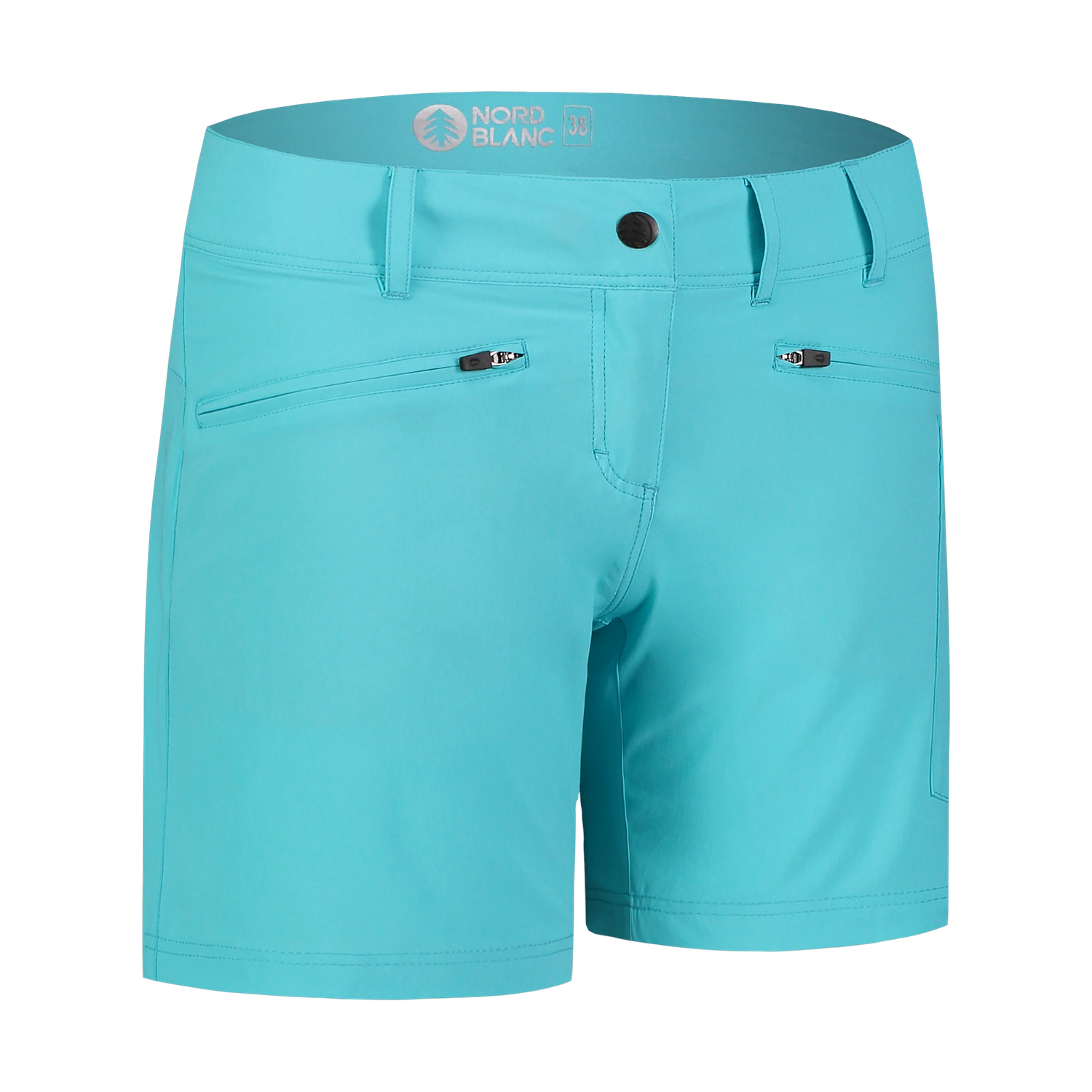 Light outdoor shorts women's - MOSS blue-3
