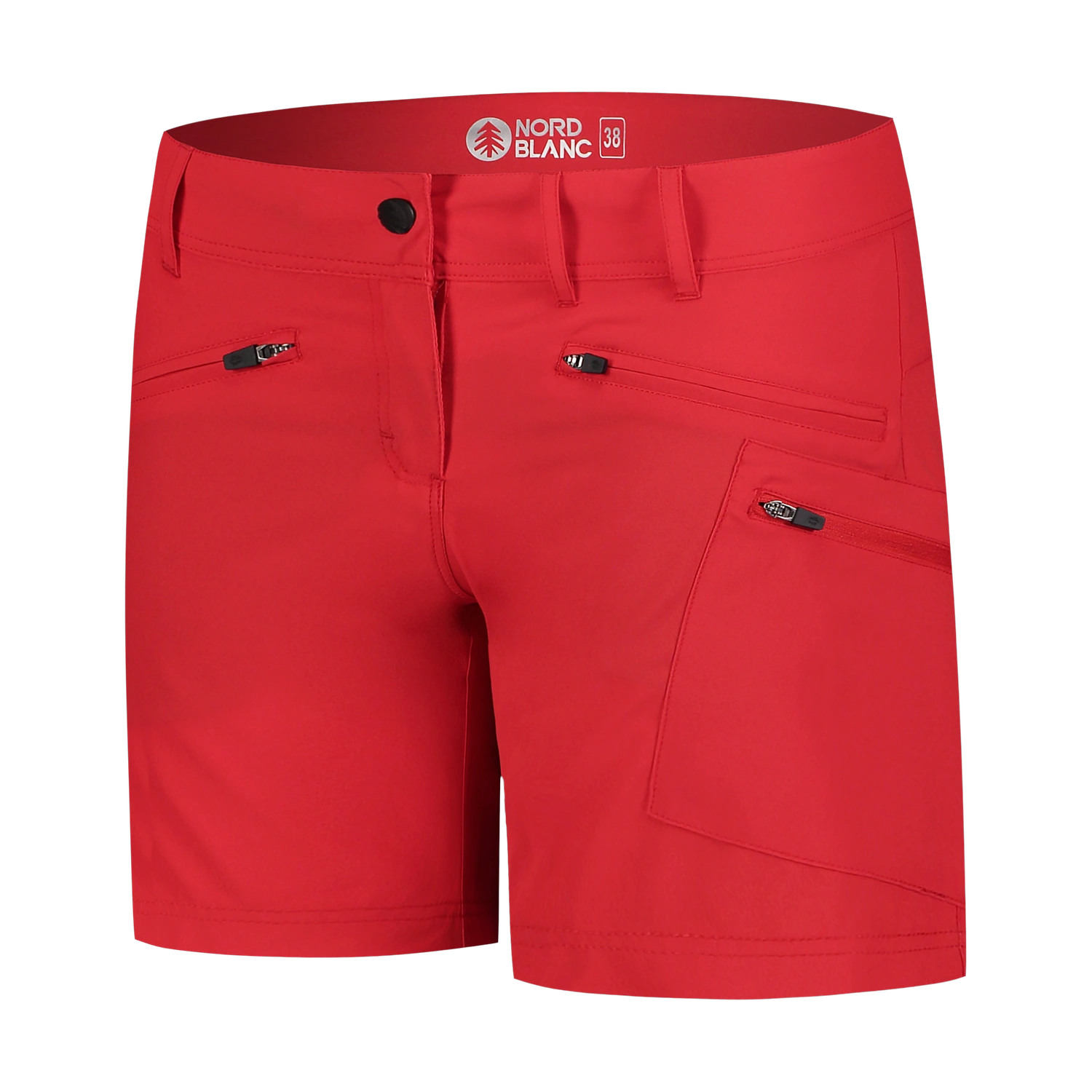 Light outdoor shorts women's - MOSS red-2