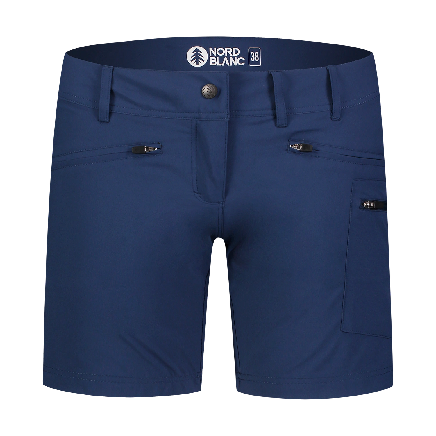 Light outdoor shorts women's - MOSS blue