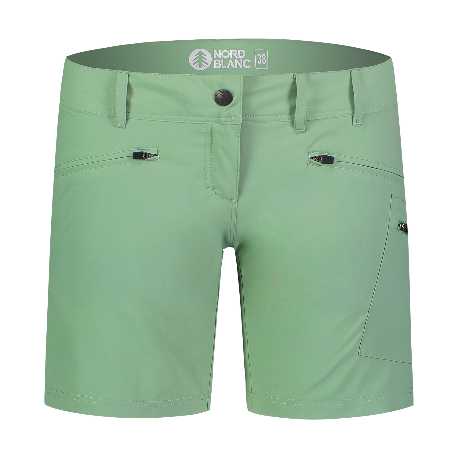 Pantaloni scurți ușori outdoor pentru femei - MOSS verzi-1