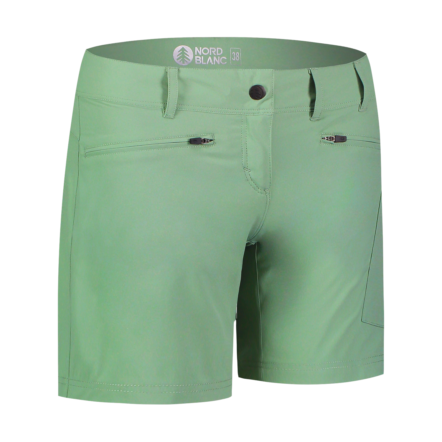 Pantaloni scurți ușori outdoor pentru femei - MOSS verzi-3