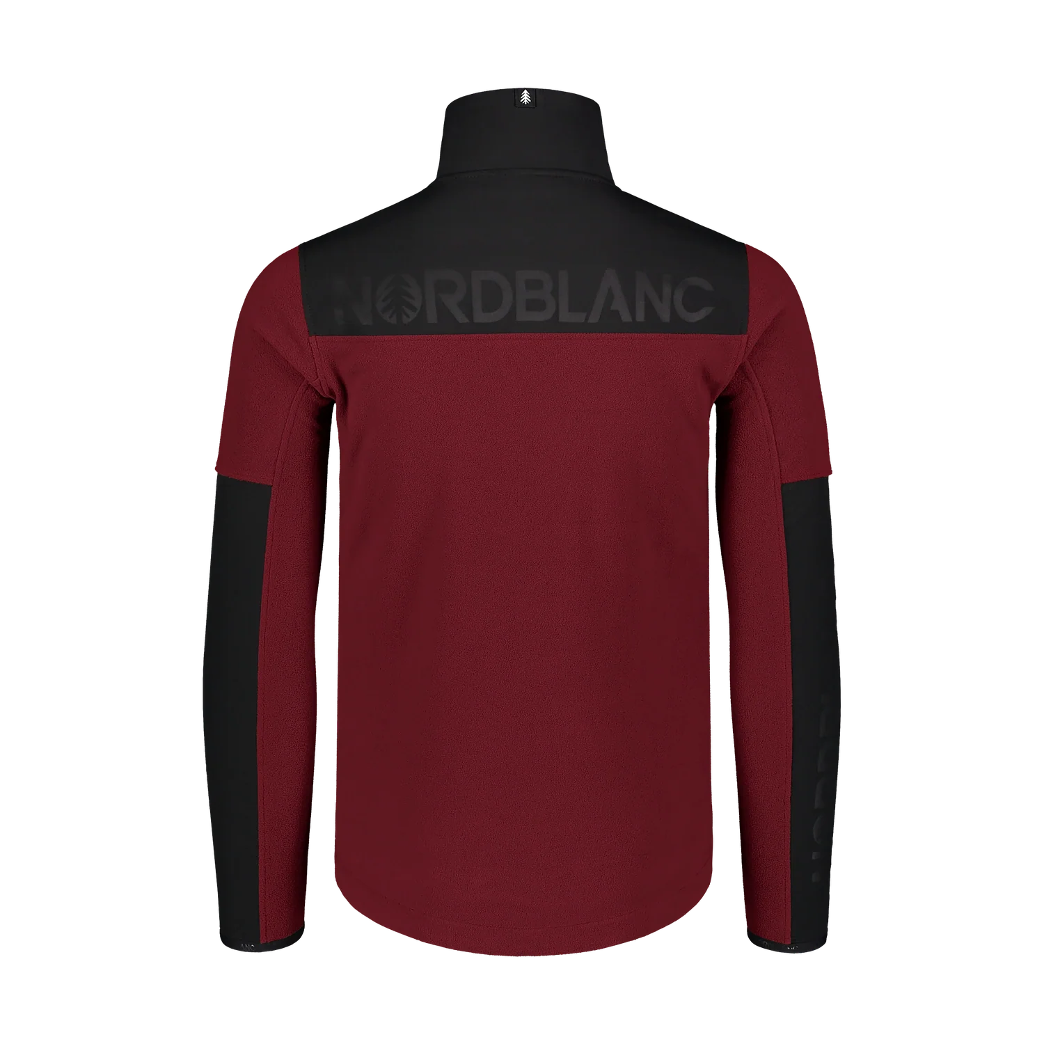 Light fleece jacket men's - DRIP wine red-6