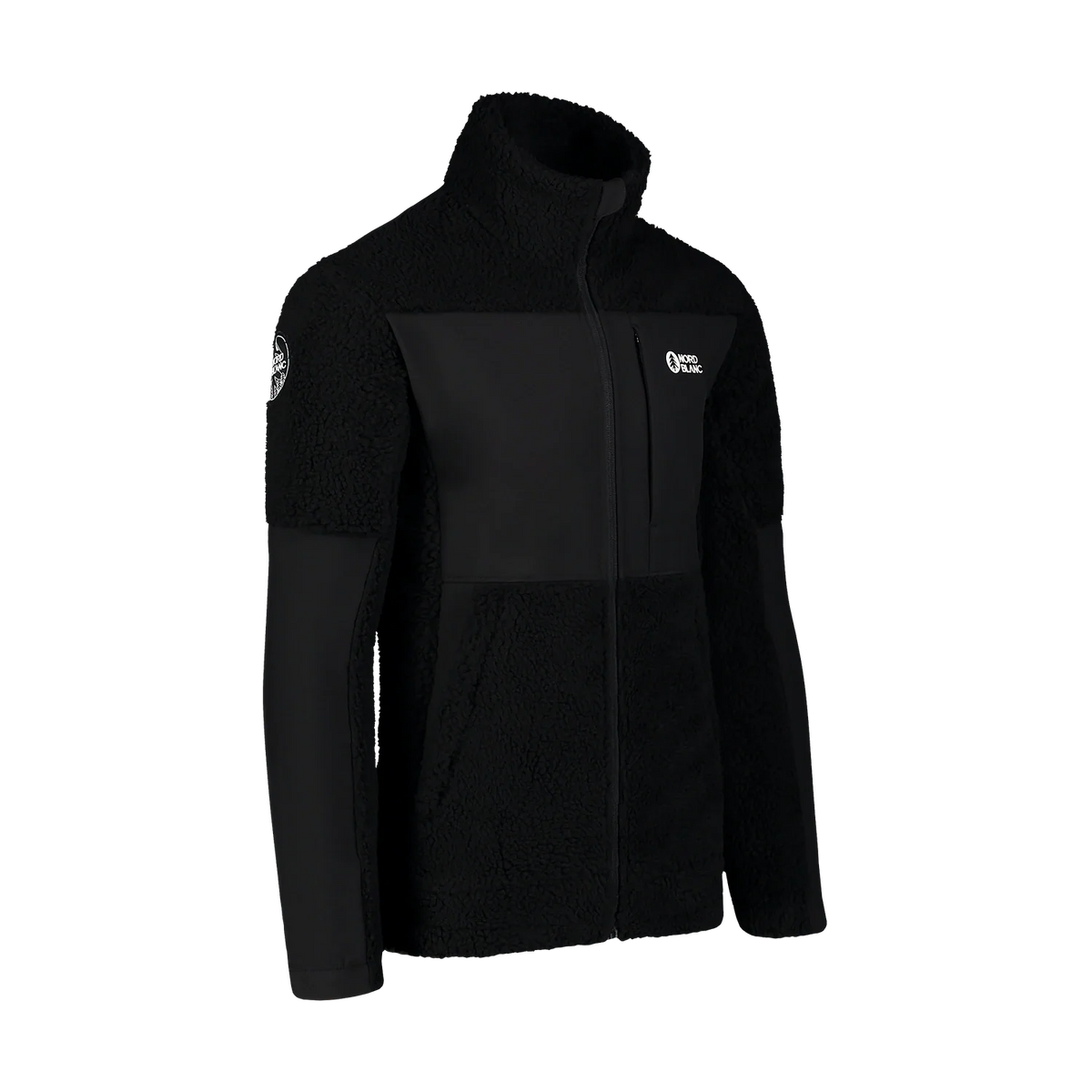 Sherpa fleece jacket men's - GLEAMY black – image 2