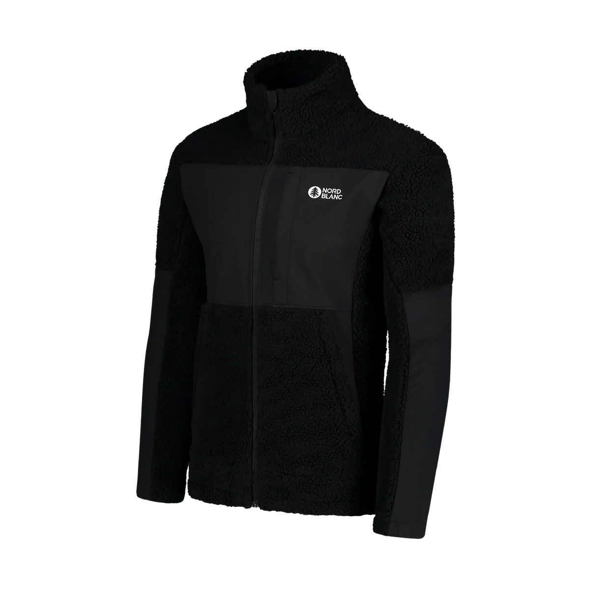 Sherpa fleece jacket men's - GLEAMY black – image 5