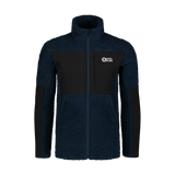 Sherpa fleece jacket men's - GLEAMY blue