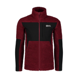 Sherpa fleece bunda pánska - GLEAMY vínová