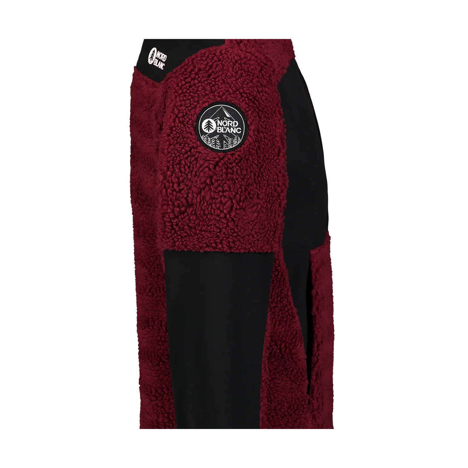 Sherpa fleece bunda pánska - GLEAMY vínová-4