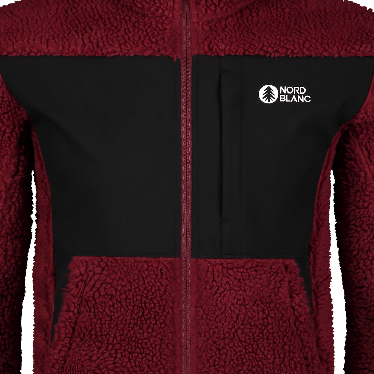 Sherpa fleece bunda pánska - GLEAMY vínová-6