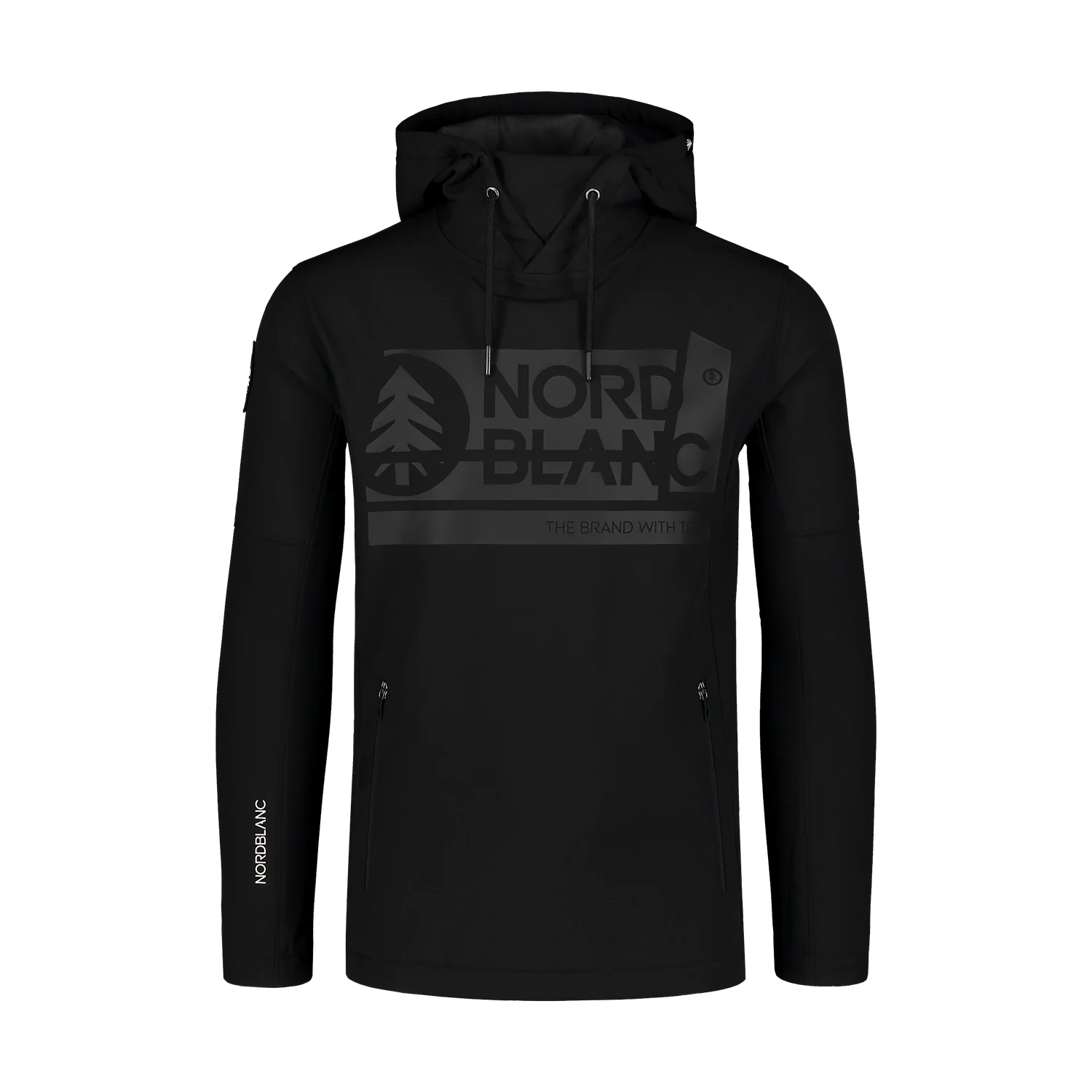 Softshell sweatshirt men's - DECOMPOSED black-1